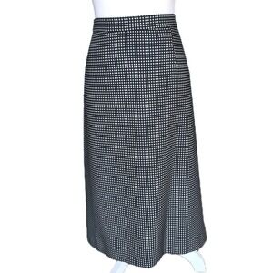 Le Suit Separates Skirt Womens 16W Plus Black White Polka Dot Career Office Work